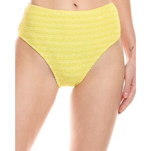 Bond-Eye Swim Womens  Palmer Brief Bikini Bottom, Yellow